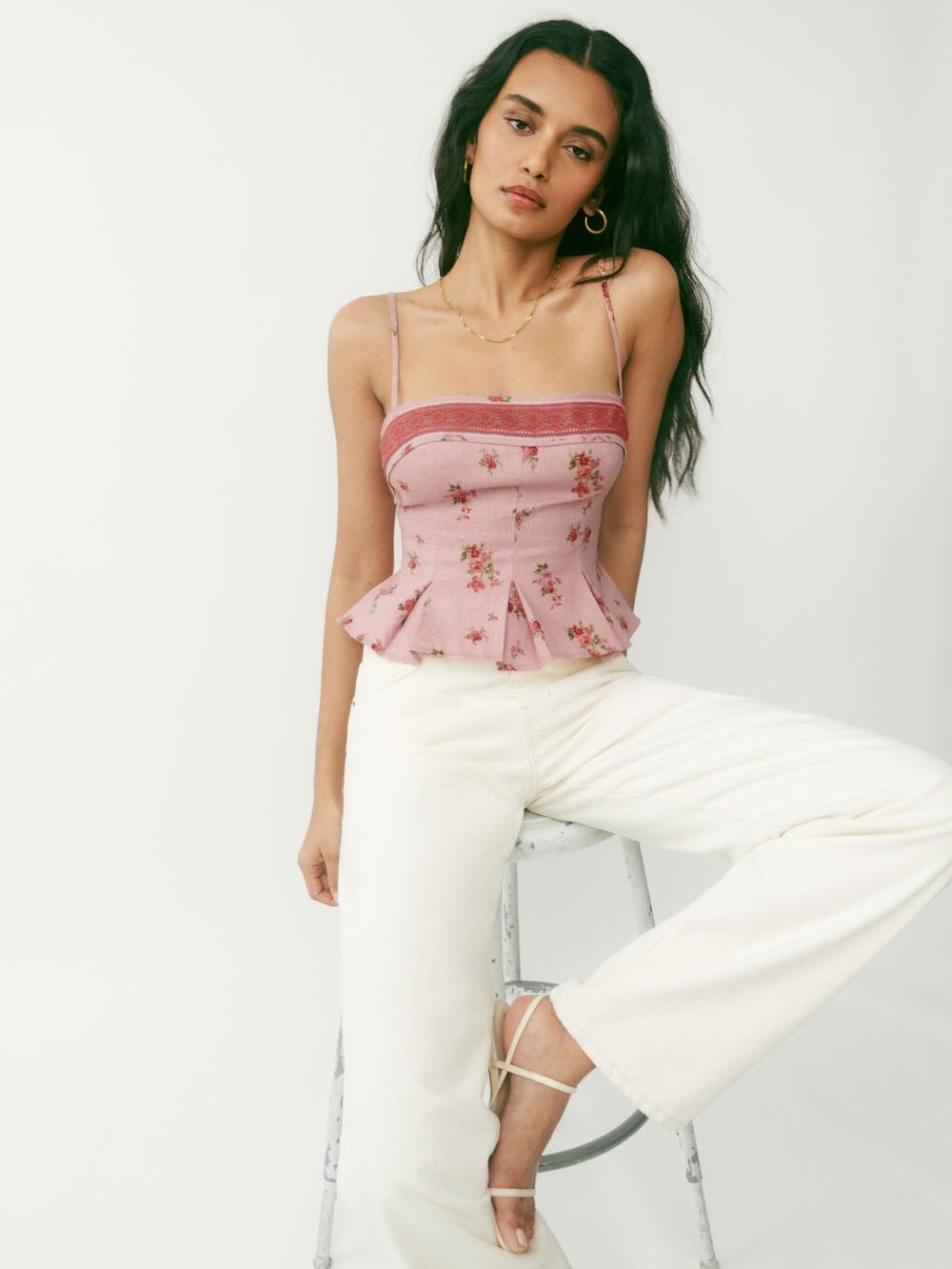 Reformation Meryl Linen Top - 6